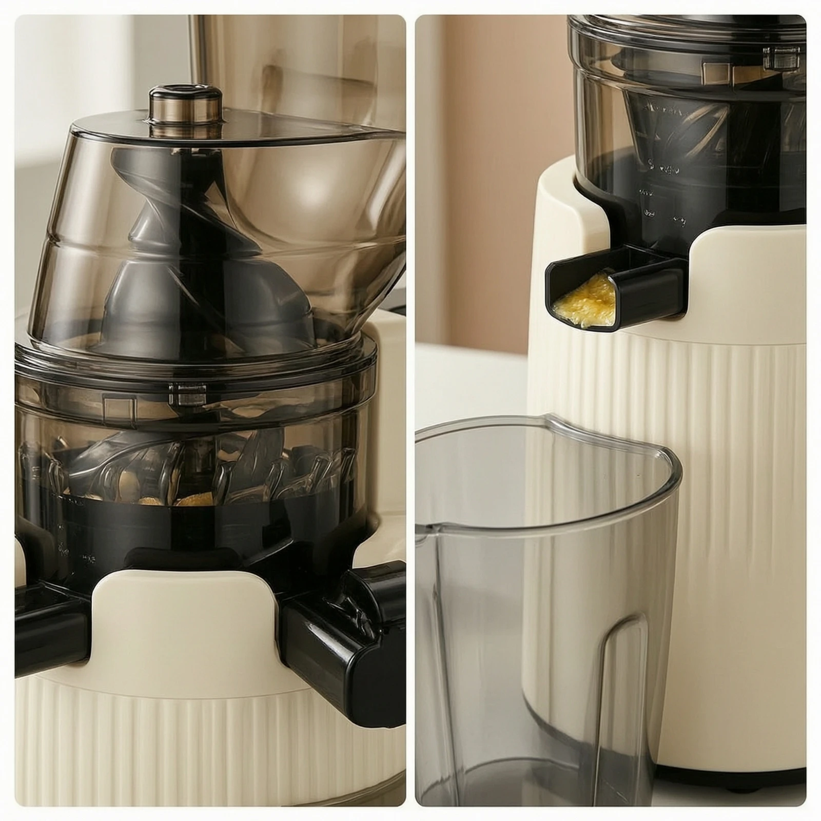 Cold Press Juicer - Slow Juicer Verticale Koudpers Sapcentrifuge Compact