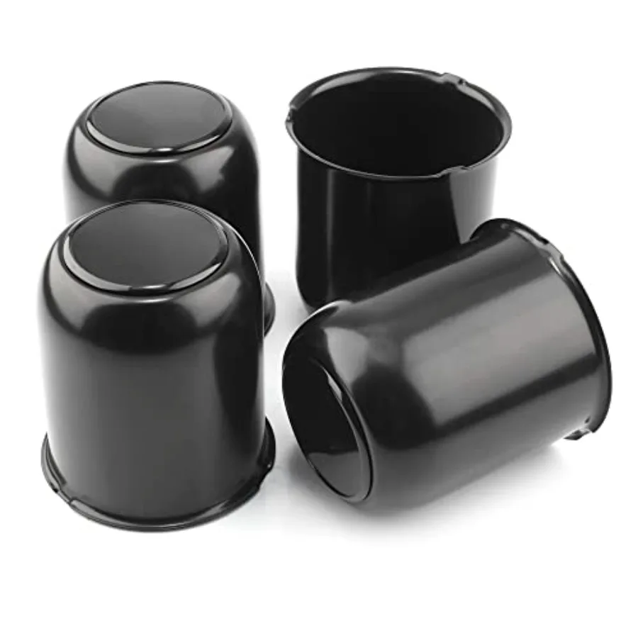 

3.19inch Trailer Wheel Center Caps Push Through 3.19" Bore 3.78" Tall Hub Cap for Truck SUV RV Wheel Rim High Gloss Wheel Cover