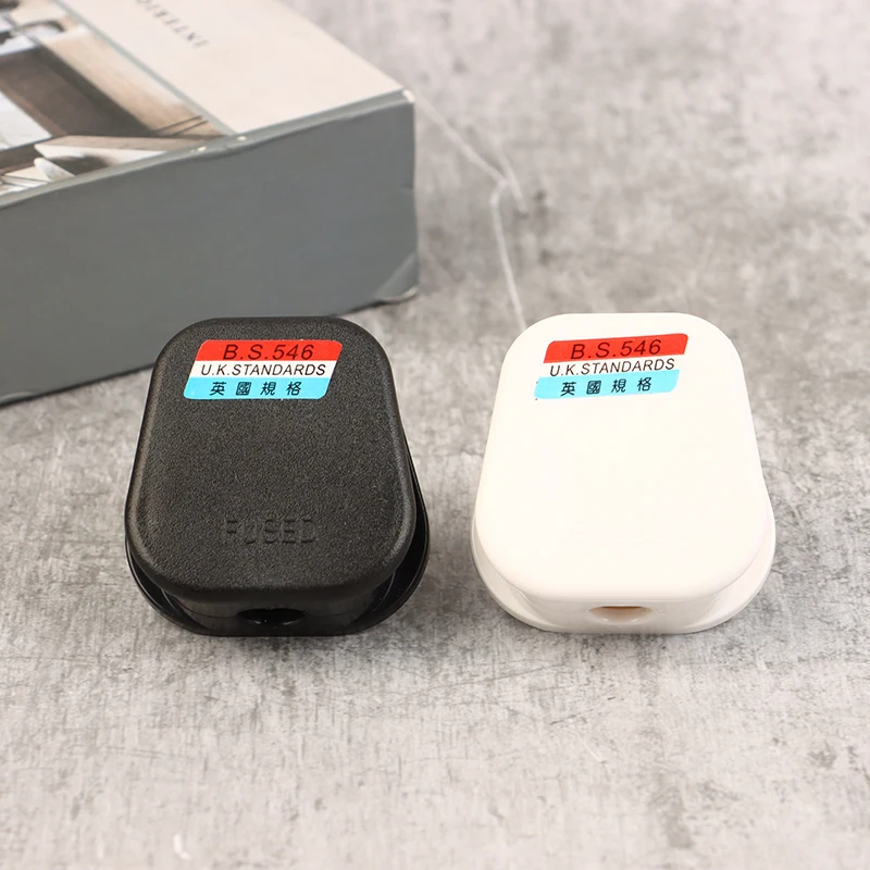 Стандарты Великобритании Британская сеть Квадратный штекер 3-контактный разъем 13А Заземленный 230 В 3-контактный адаптер с предохранителем Разъем кабеля питания Преобразователь провода
