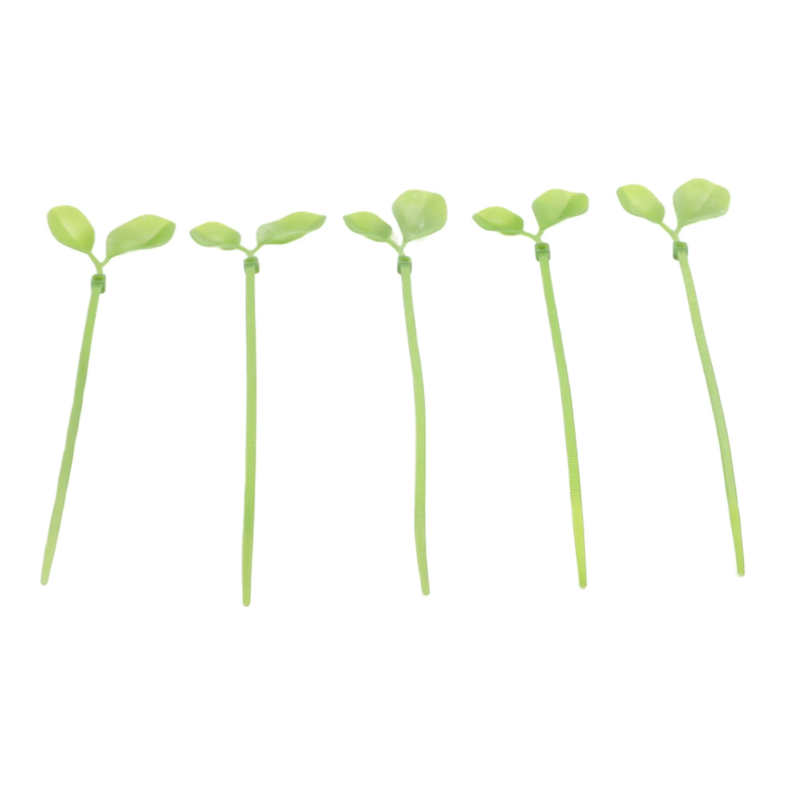 Garden Plant Clips Leaf Cable Ties Garden Support Green Nylon Material Simple Locking Mechanism Flexible Adjustment