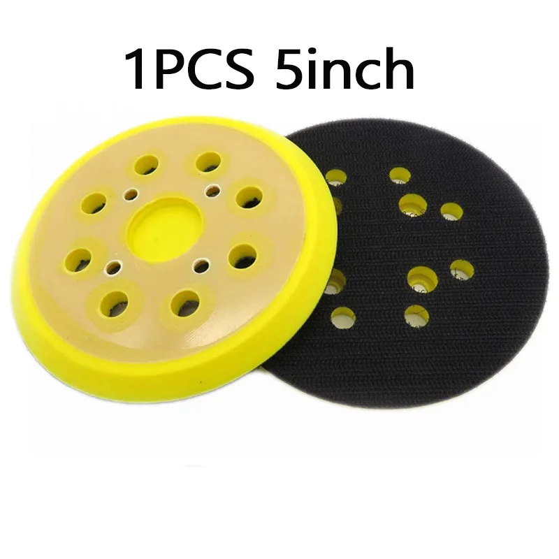 1PCS 5Inch 125mm 8 Holes 4Nails Sanding Pads Hook & Loop Backing Plate Polishing Disc For Random Orbital Sander