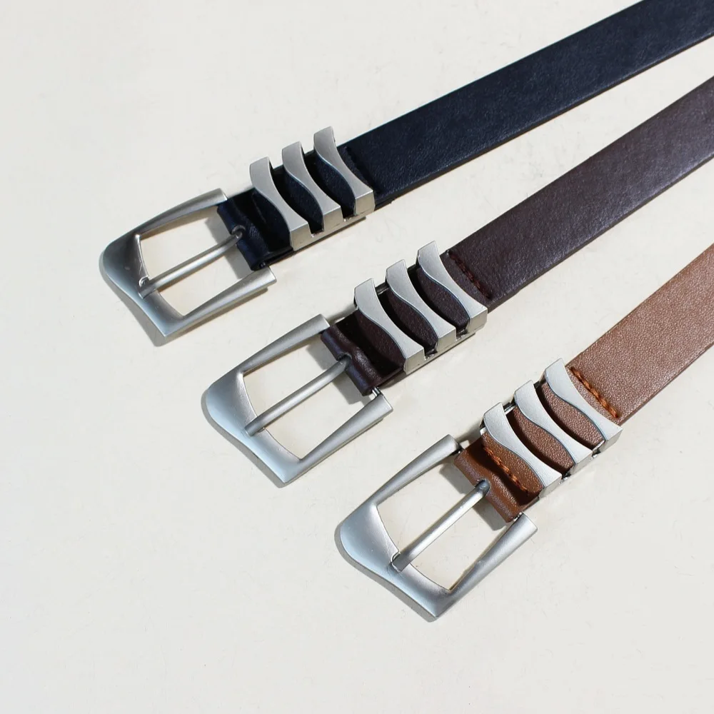 Korean-Style Fashionable Retro Minimalist Cool Women’s Leather Belt—Unique Versatile Belt to Accessorize with Jeans