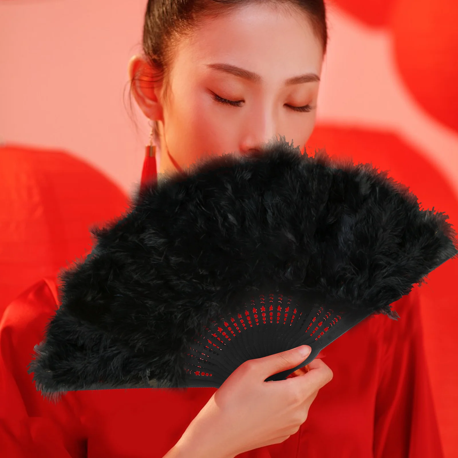 

DIY Foldable Chinese Style Hand Fan Frame Portable Fan Making Material for Craft Decoration Projects DIY Handheld Fans Frame