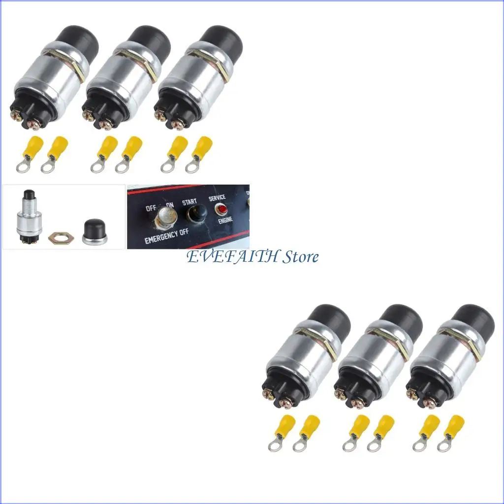 

124B Heavy Duty 50A Starter Switches 12V 24V Waterproof for Automotive Marine Equipment