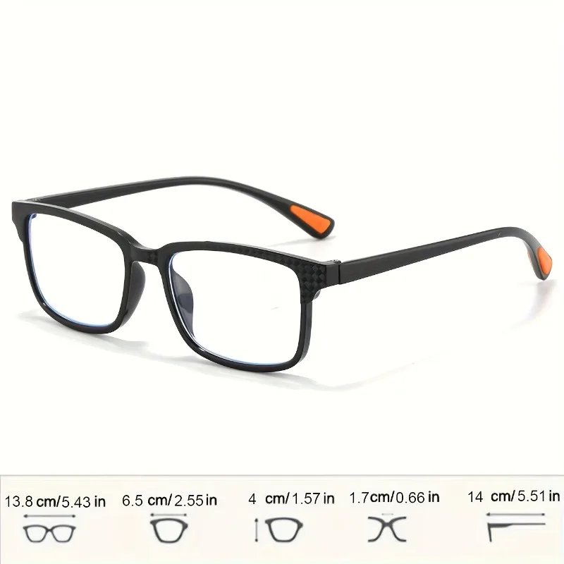 Ein Set mit 6 Simplicity Vollrand-Lesebrillen, geeignet für Männer und Frauen, mit Sehstärken von +1,0 bis +4,0 – Detail 6