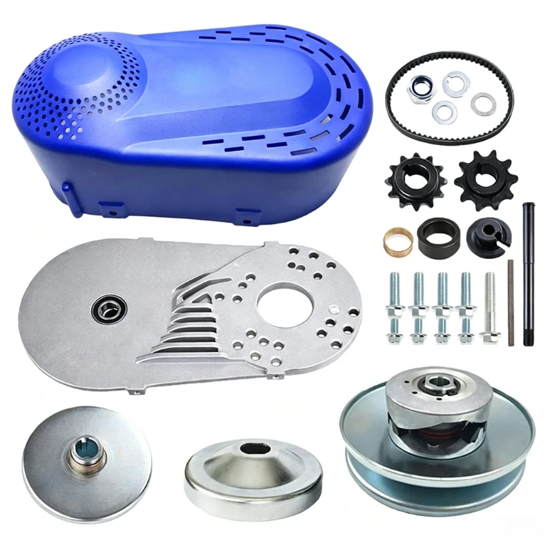 Go Kart CVT Torque Converter TAV230 Torque Converter Kit 10T 20mm Bore #41/420 Chain CVT Clutch for Go Kart Mini Bike