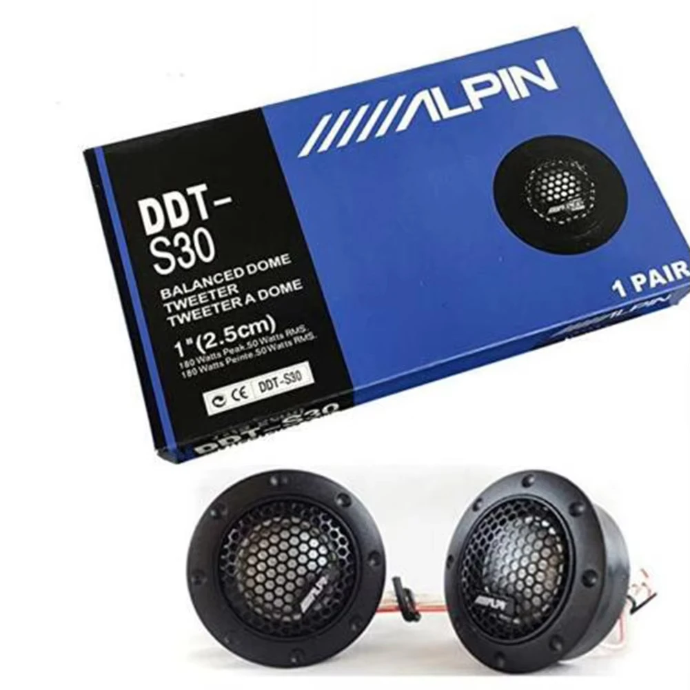 DDT-S30 Car Tweeter Car Audio Silk Film for Car Modification 180W High-Pitched Audio Loudspeaker Car Audio Modification