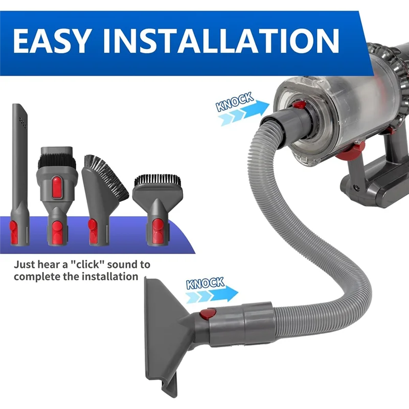 ダイソンV7 V8 V10 V11 V15用A24Pホース延長キット-掃除機アタッチメントセットクリーナードライバーベントホースマットレス隙間ツール