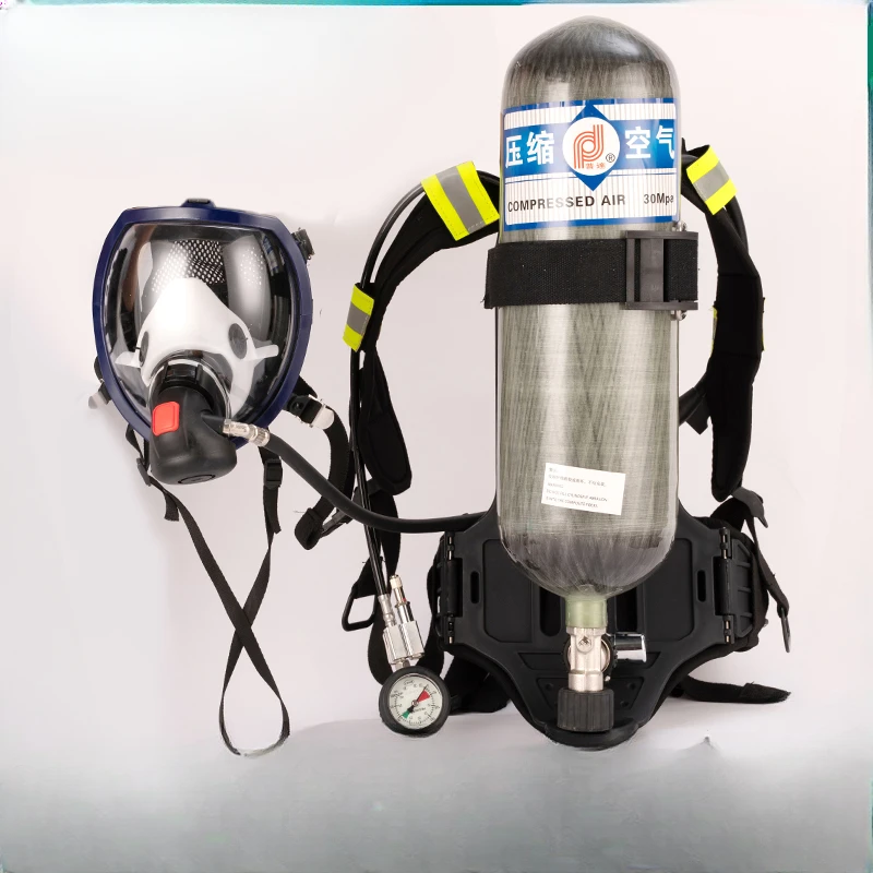 6.8/30 Positive Pressure air respirator Portable Carbon Fiber Fire Fighting air respirator