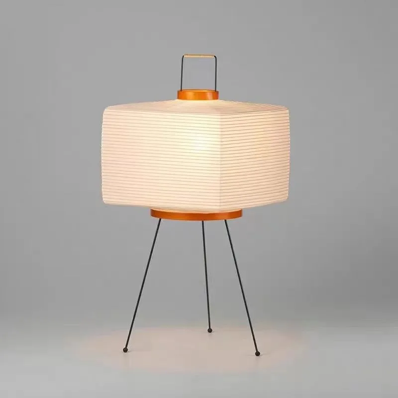 

Japanese Creative Tripod Floor Lamp Designer Wabi-sabi Style Rice Paper Standing Lights Bedroom Living Room Clothing Store Hotel