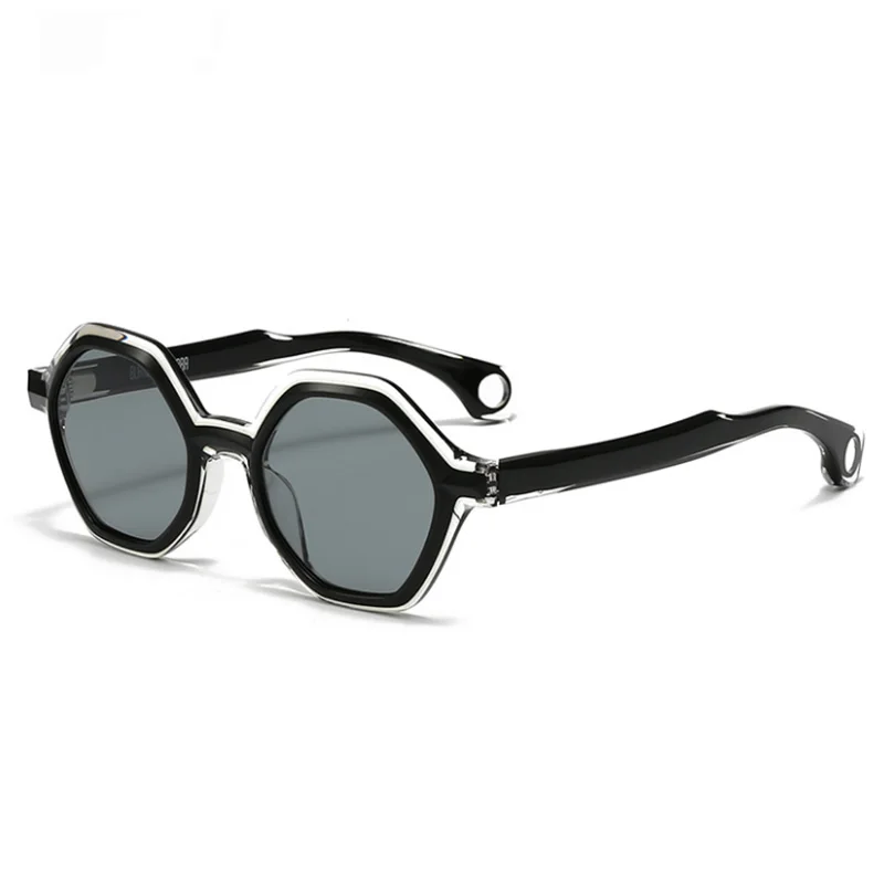 Belight оптические многоугольные формы винтажные ретро ацетатные мужские и женские крутые модные модные солнцезащитные очки с футляром NOYES