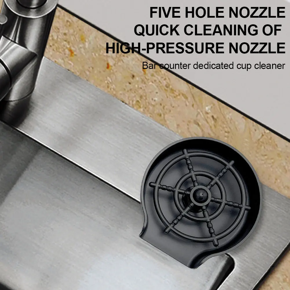 Enjuagadora de vidrio automática, lavadora de tazas de alta presión, grifo, enjuagadora de vidrio, lavadora automática de tazas de vidrio para fregadero de cocina