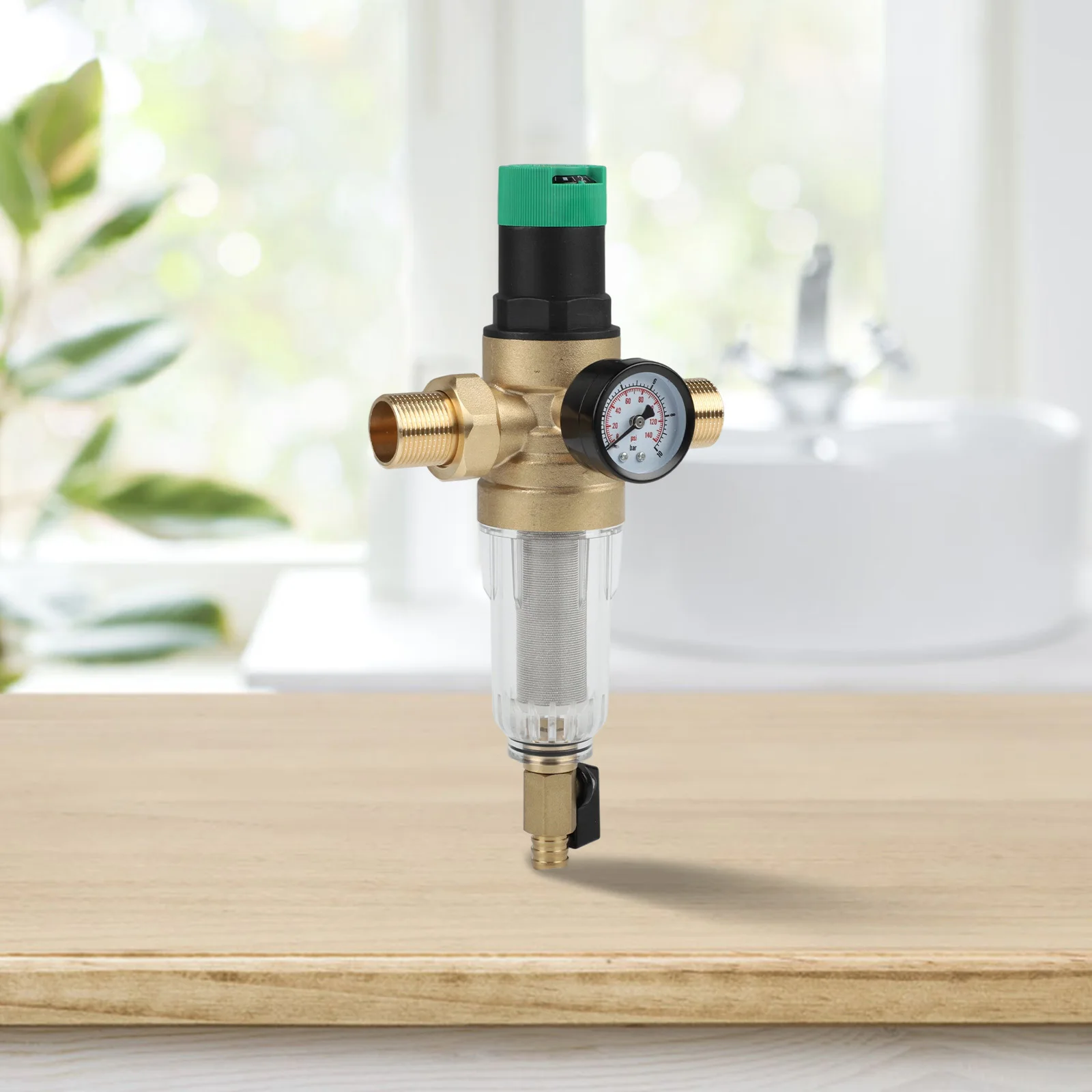 Easy Maintenance Pipe Filter Filter Pipe Filter Pressure Regulator 1X3 4 Inch 40-Micrometre Screen Easy Maintenance For Home Use