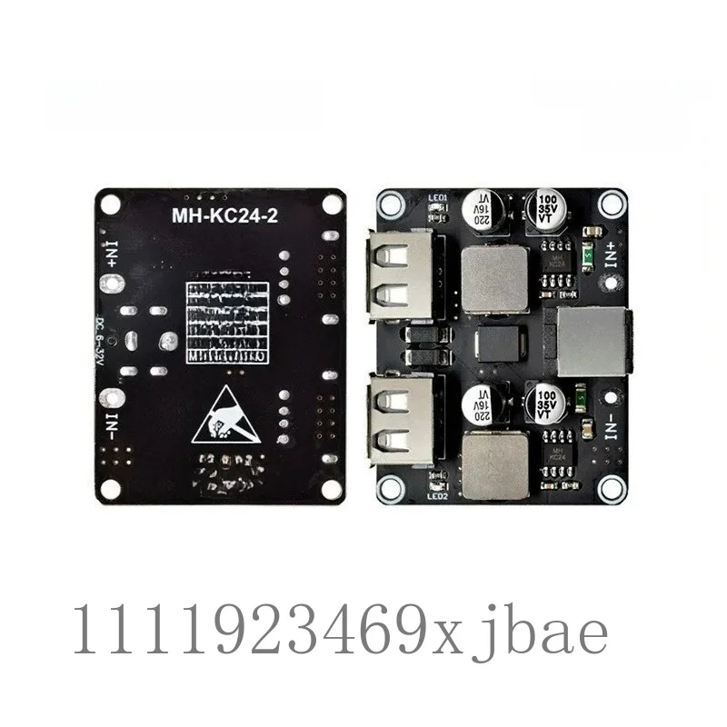 Dual USB Fast Charging Module, 12V24V to 5V 2.4A Step-Down Board