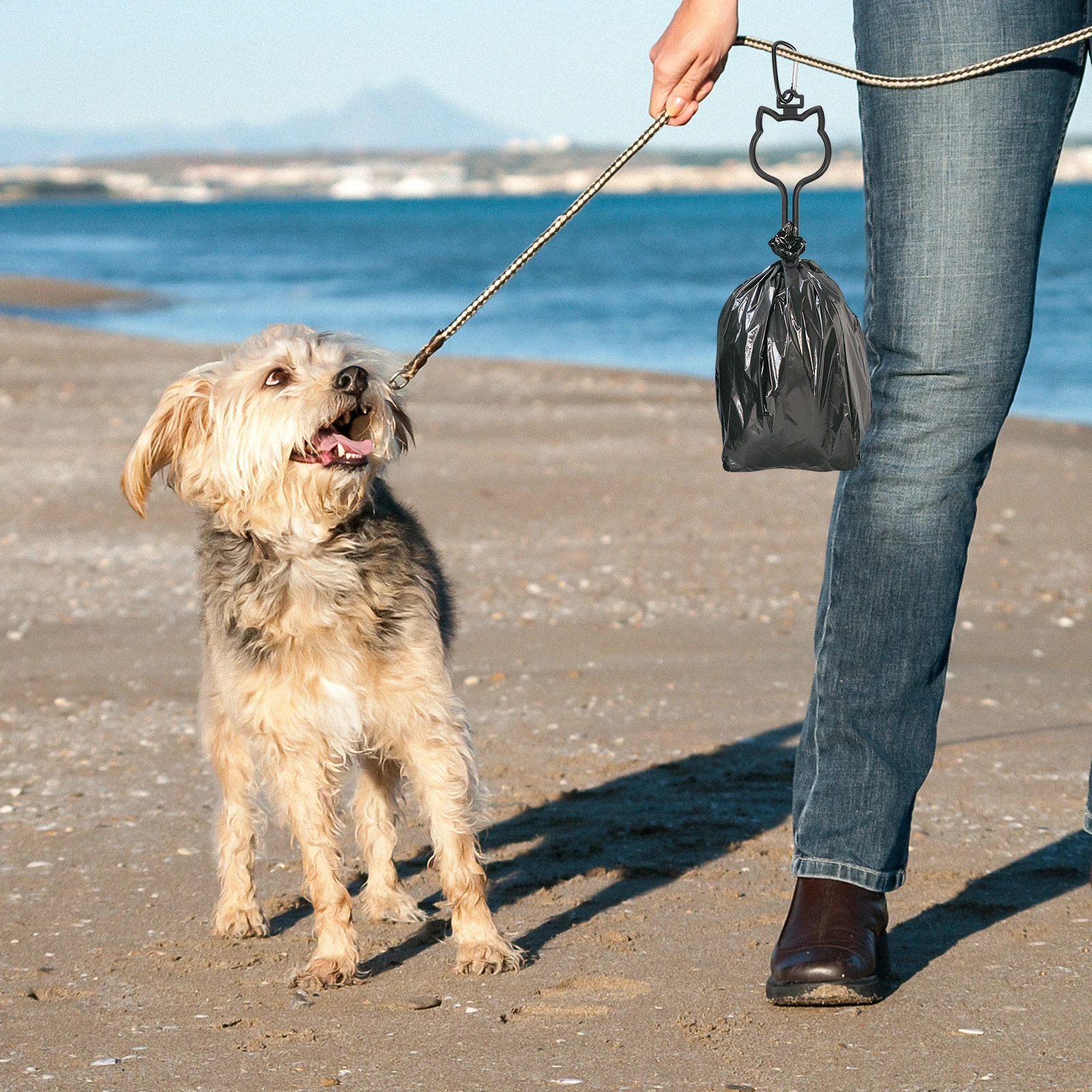 

8 Pcs Pet Poop Bag Holder Durable Plastic Waste Holders Dog Walking Supplies Lightweight Garbage Clamps Leash Clip Carrier Dog