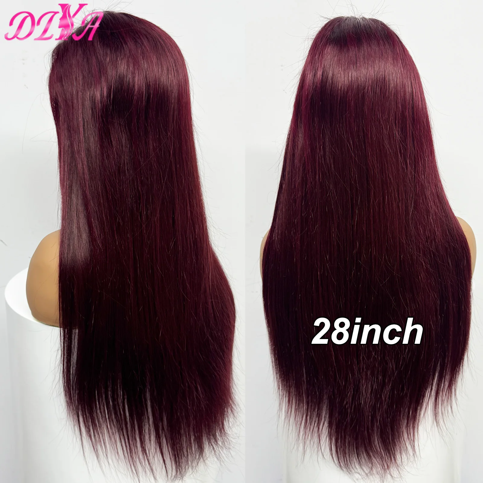 

280% Density 4x4 Lace Closure Wig Straight Human Hair Wigs 28 Inches Brazilian Remy Hair Wig Pre Plucked for Black Women