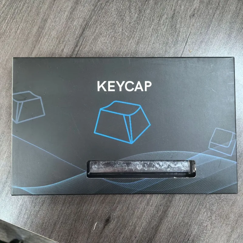 Blue engraved top carbon fiber keycap with 115 keys, complete set of original PBT mechanical keyboard