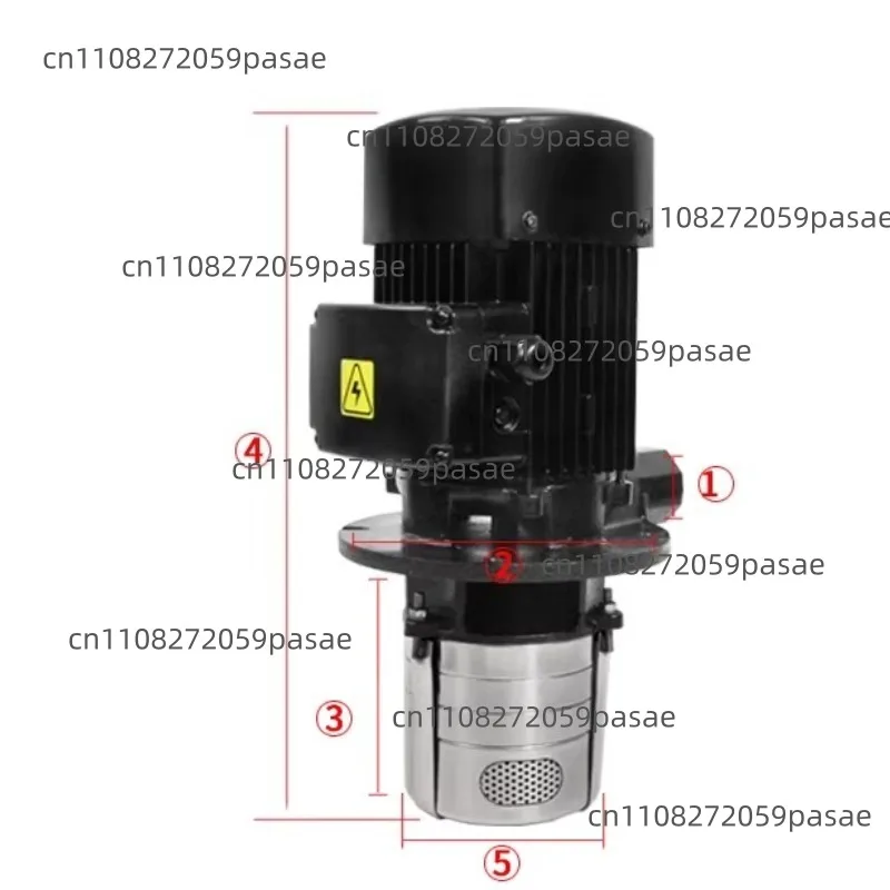 370W High-pressure Water Pump, Multi-stage Centrifugal Pump, Three-phase Lathe Engraving Machine Processing Cooling Pump