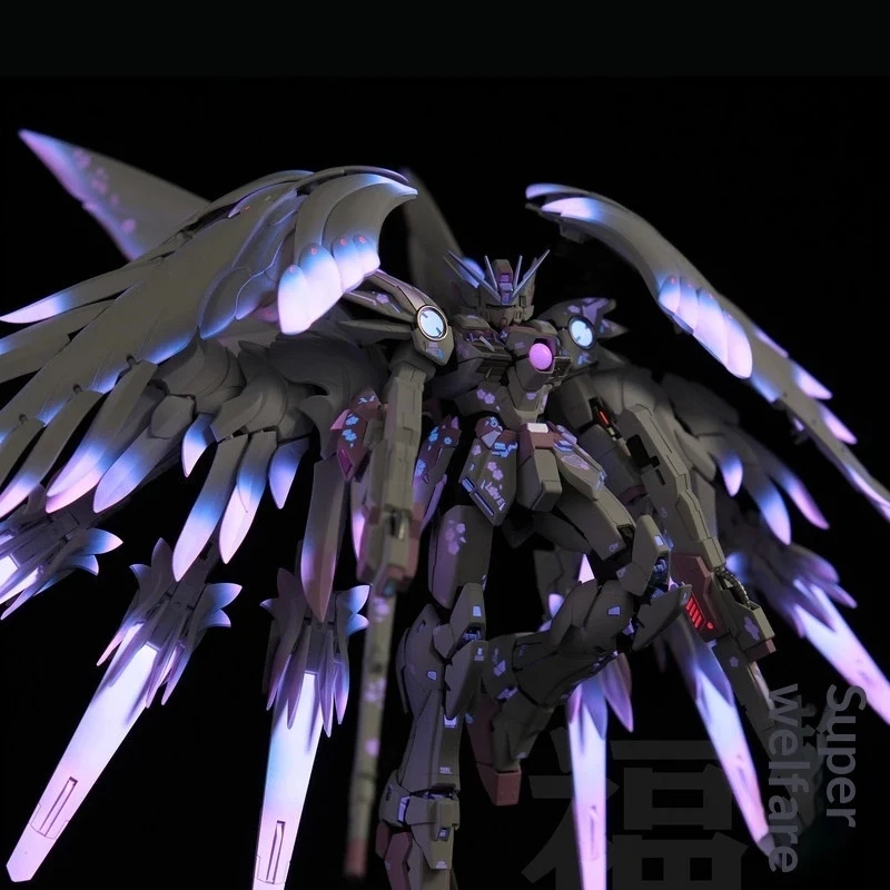 Super Welfare  Model Kit Bandai Mg Wing Zero Ka Custom Repainted Sakura Yuki Hime Action Figure Gift For Adult CollectorsLimited