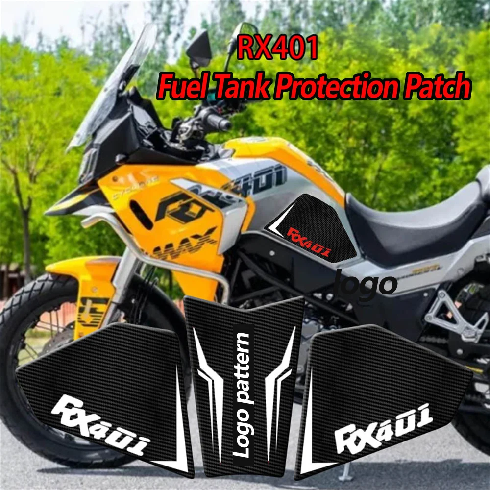 

For CYCLONE RX401 22 motorcycle fuel tank protection sticker body fishbone sticker Anti scratch side sticker 5D dropper glue