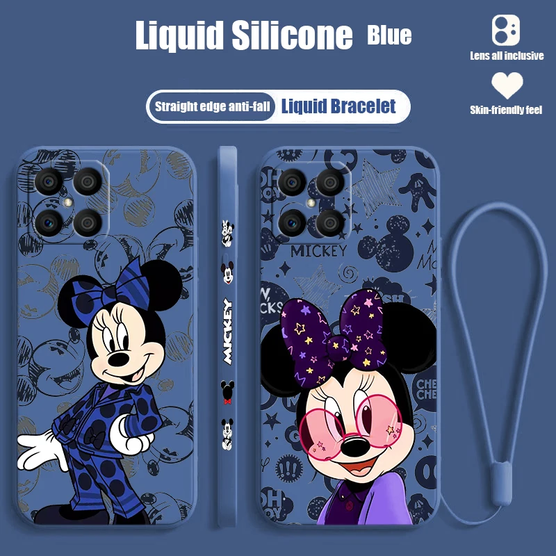 Fashion Minnie Mickey Cool For Honoe X10 X9A X8A X8 A7A X7 X6S X6 Magic5 Lite Liquid Left Rope Phone Case