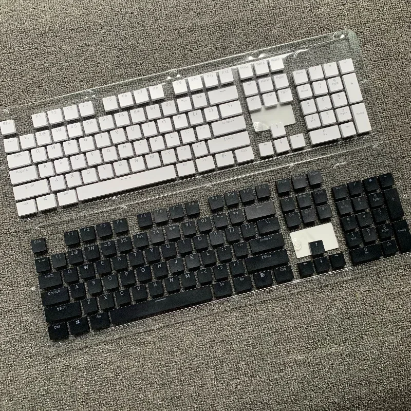 ECHOME MX Low Profile Keycap Custom Ultrathin Black Artisan Keycap Square Flat Cherry Switch Key Cap Mechanical Keyboard Gamer