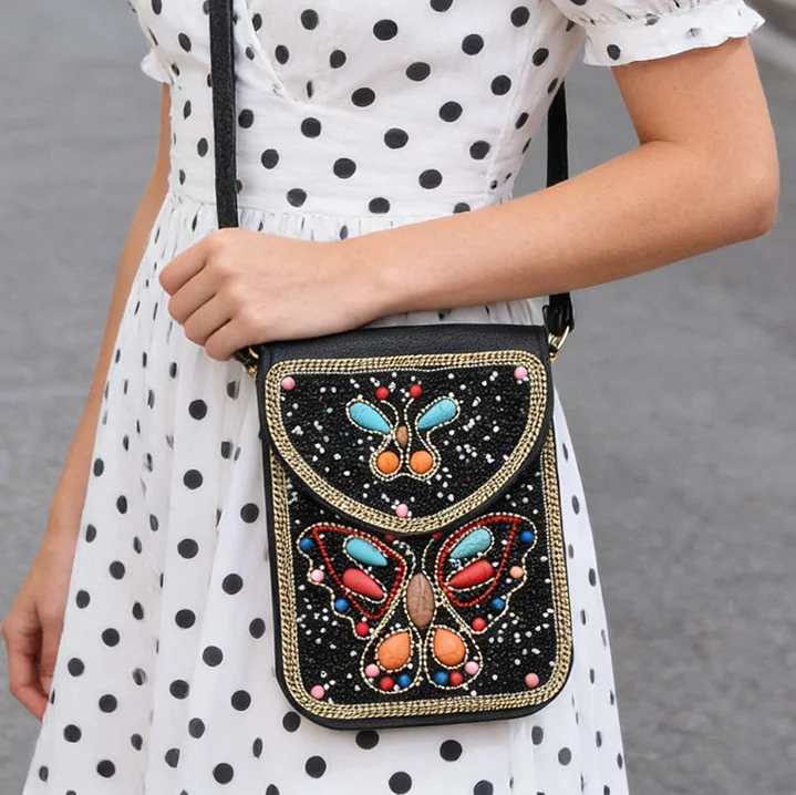 

Сумка-кроссбоди в богемном стиле из соломки с бисером, на одной лямке, для путешествий, для женщин, для телефона и монет