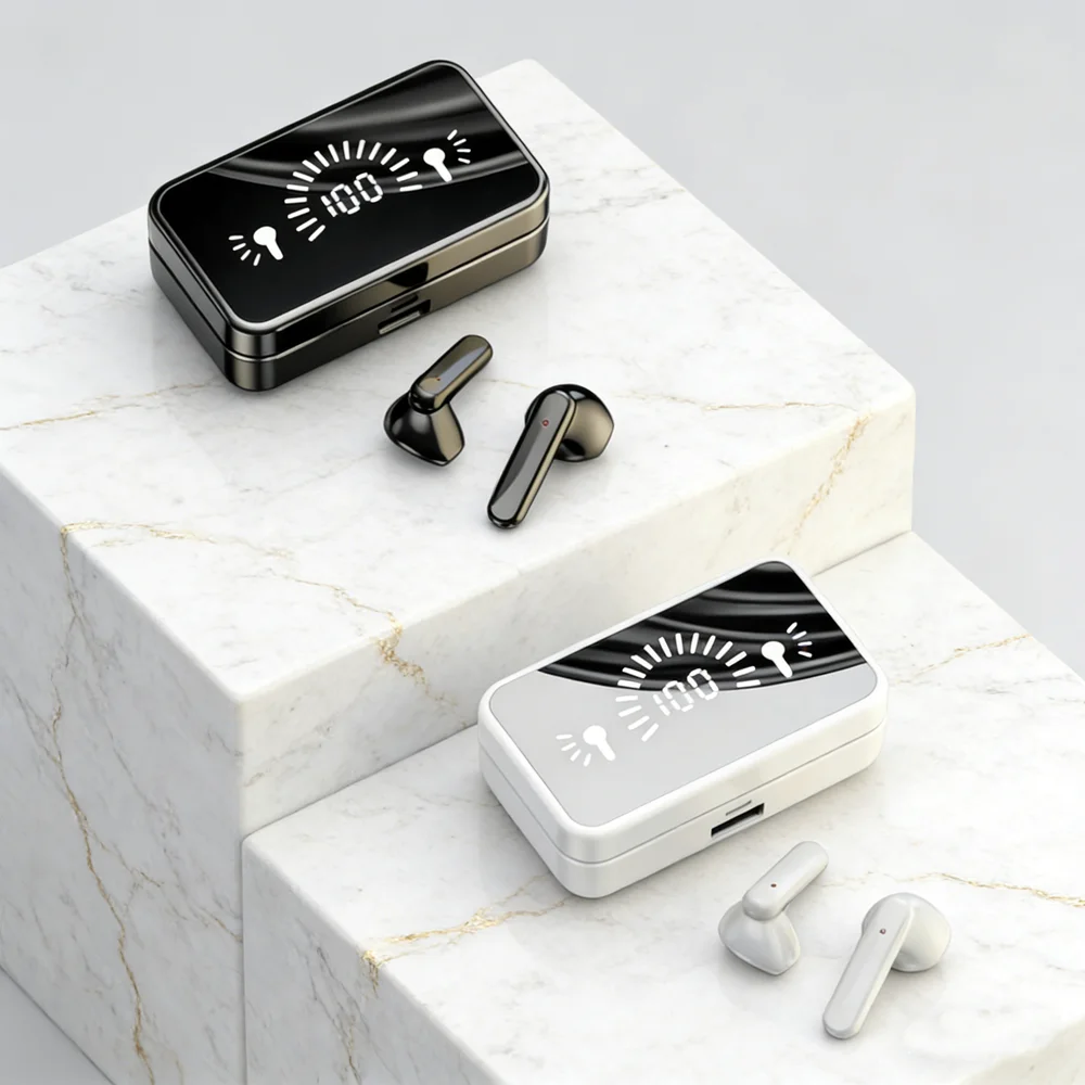 Tws Bluetooth-Compatible Earphones Stereo Sport Headset Wat…