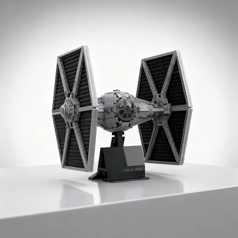 2060PCS MOC Galactic Interceptor Spacecraft Model Interstellar Adventure Creative Assembly Blocks Decorative Showcase Toy Gift