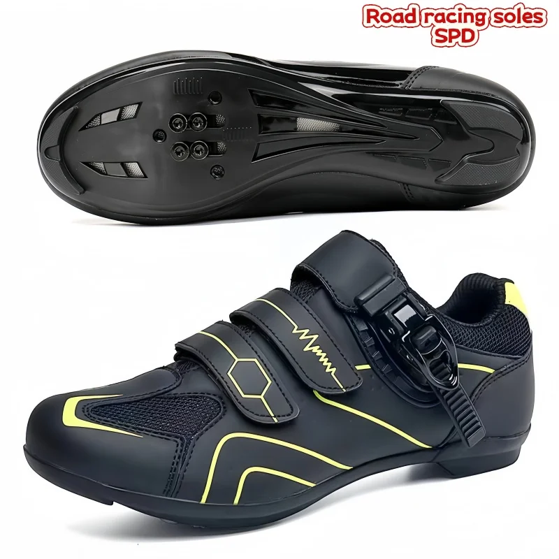 SPD-Rennradschuhe mit Stoßdämpfung und Langlebigkeit, geeignet für Rennen auf Langstreckenstraßen, MTB-Mountainbike-Offroad-Fahren – Detail 13