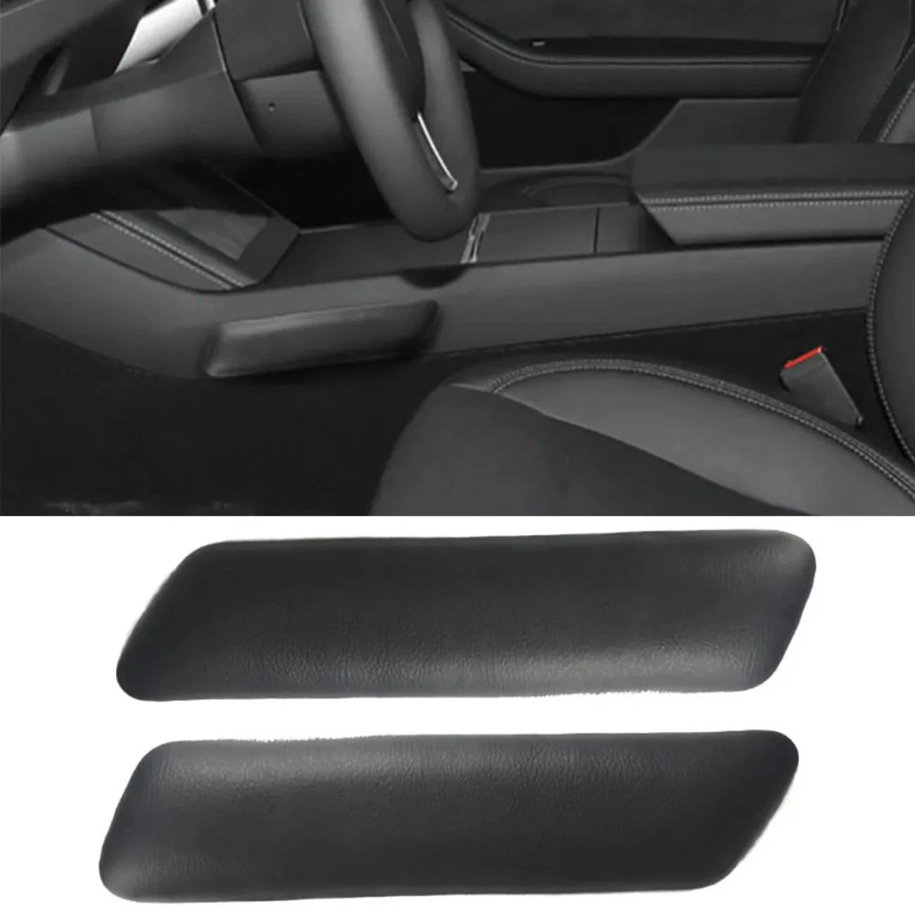 

For Tesla New Model 3 Highland 2024 Knee Leg Elbow Microfiber Leather Cushion Pads Ultra high quality