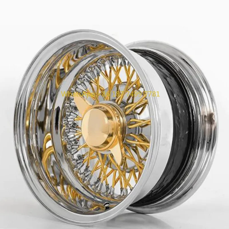 

Best Selling Durable Steel Wire Wheel Rims Premium Corrosion Resistant Steel Spoke Wheels Great Gold Wire Wheels