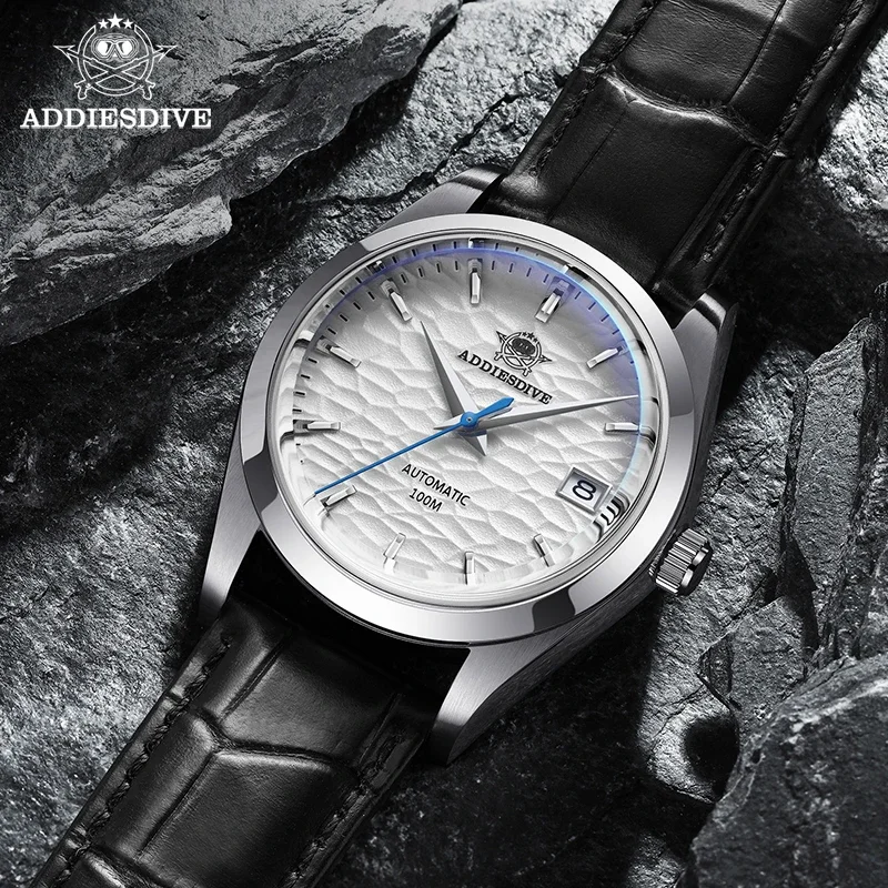 ADDIESDIVE Top Brand Automatic Mechanical Man Watch European American Business Leisure Wristwatch 100M Waterproof AD2118 Watches