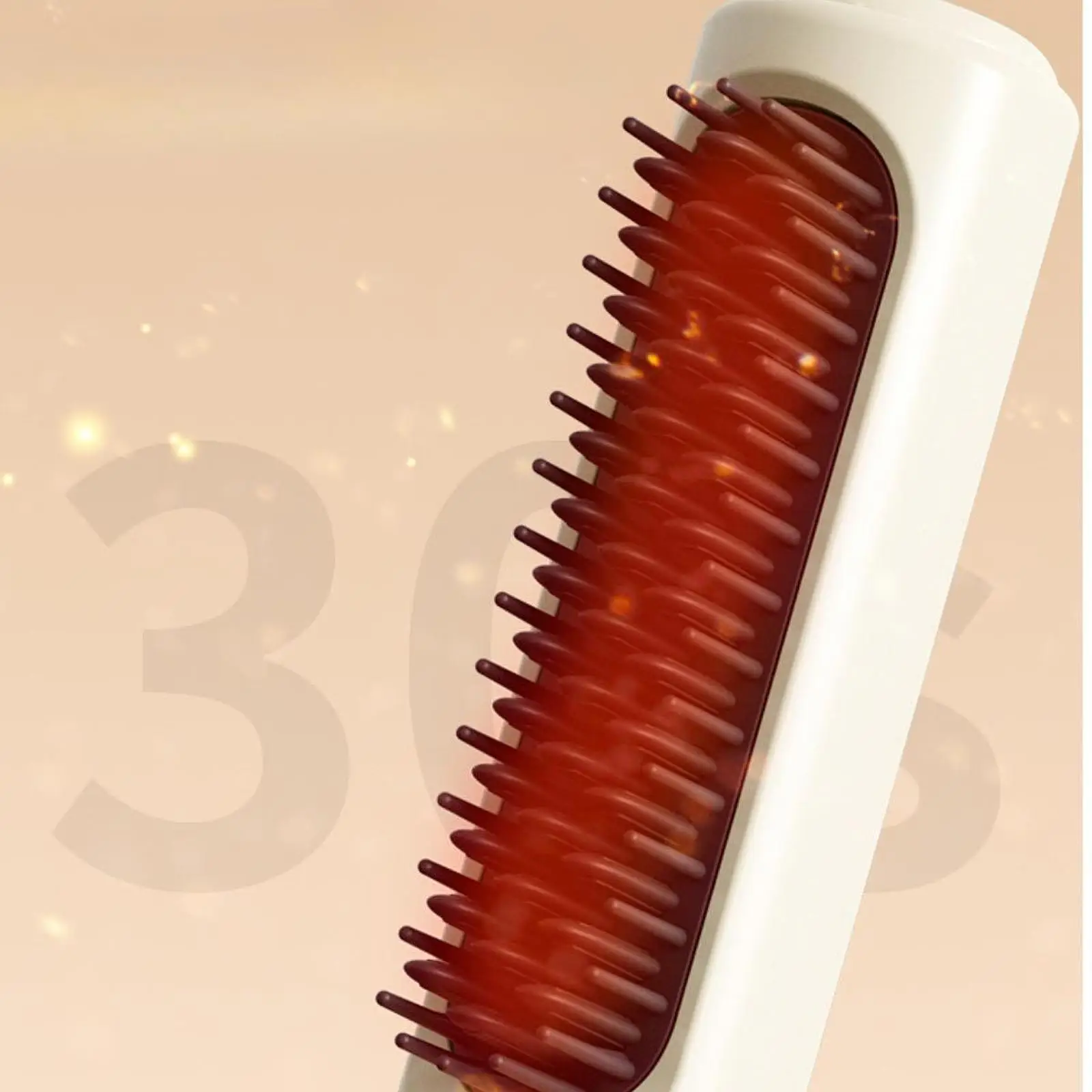 

Cordless hair smoothing brush portable hair smoothes iron 3 adjustable