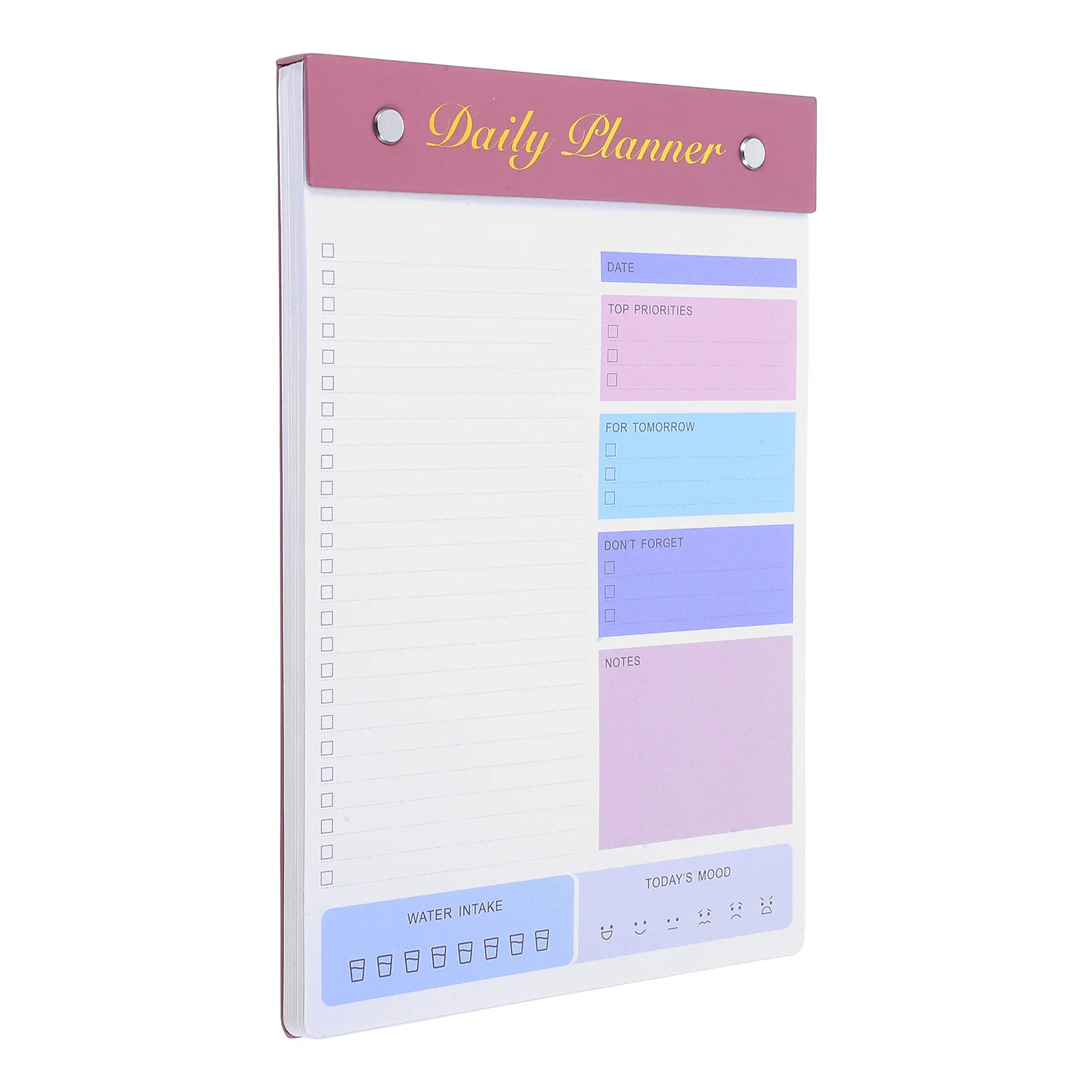 

Daily Notepad Planner Minimalist Design Tear-Off Pages Large Capacity Thick Paper No Ink Bleed For Work Office Study Schedule