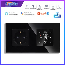 Bingoelec Tuya Smart Wifi Thermostat and Normal EU socket Gas Boiler Warm Floor Heating Home Temperature Controller Alexa Google