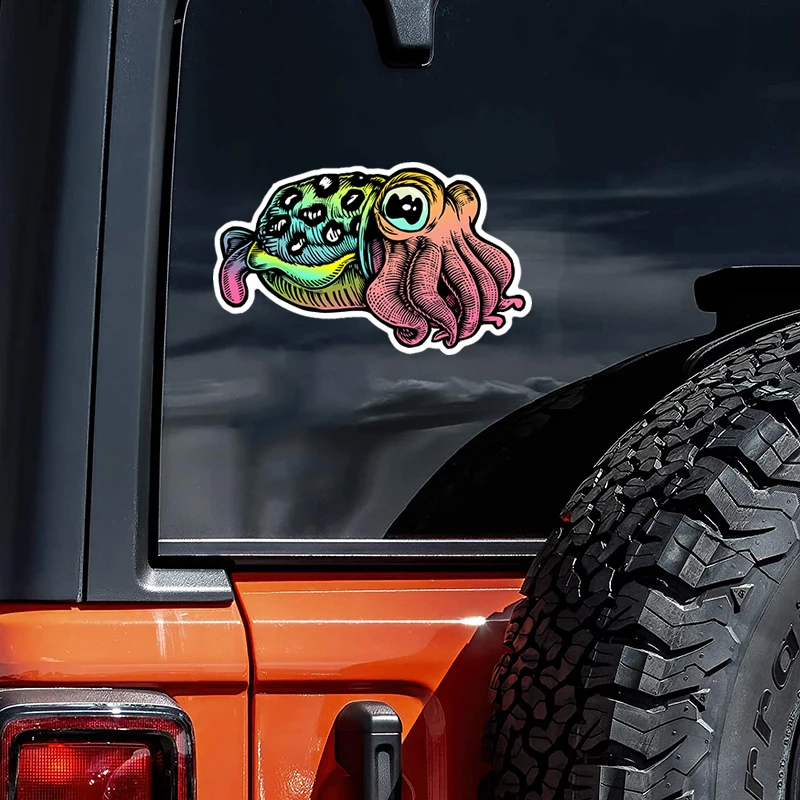 Self-Adhesive Decal CUTTLEFISH Car Sticker Waterproof Auto Decors on Bumper Rear Window Laptop