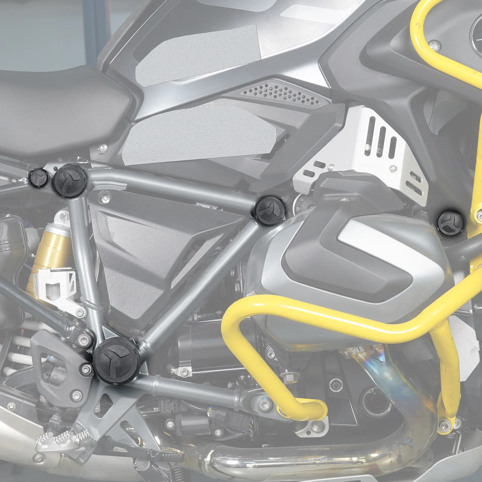 11 SZT. Zaślepki Otworów Ramy Motocyklowej Do BMW R1250GS Adventure 2018-2024 R1200GS R 1200 GS Adventure 2014-2018 R 1250 GS