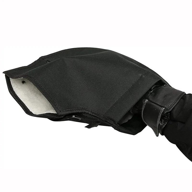 Gants de guidon de moto coupe-vent, housses chaudes en velours pour moto, scooter, véhicules électriques, poignée de vélo de course, hiver