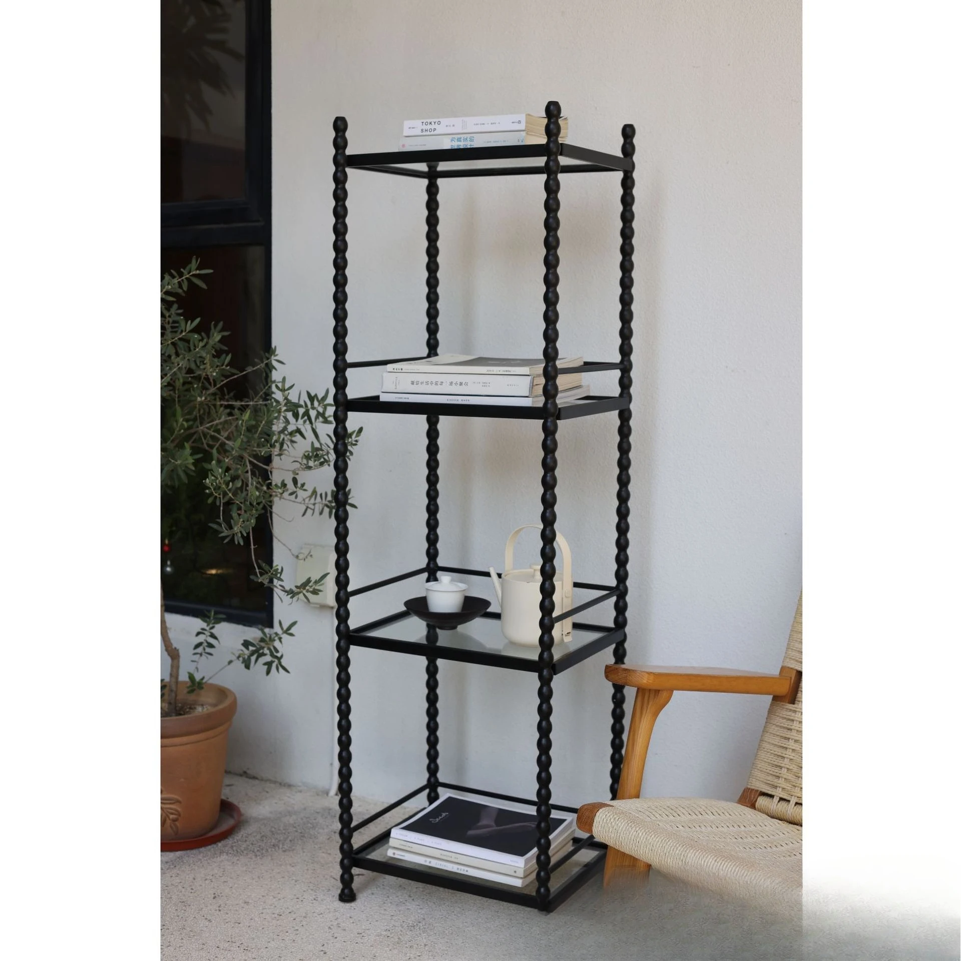 

Hee Ware House Living Room Display Retro Art Design Metal Beaded Romantic Glass