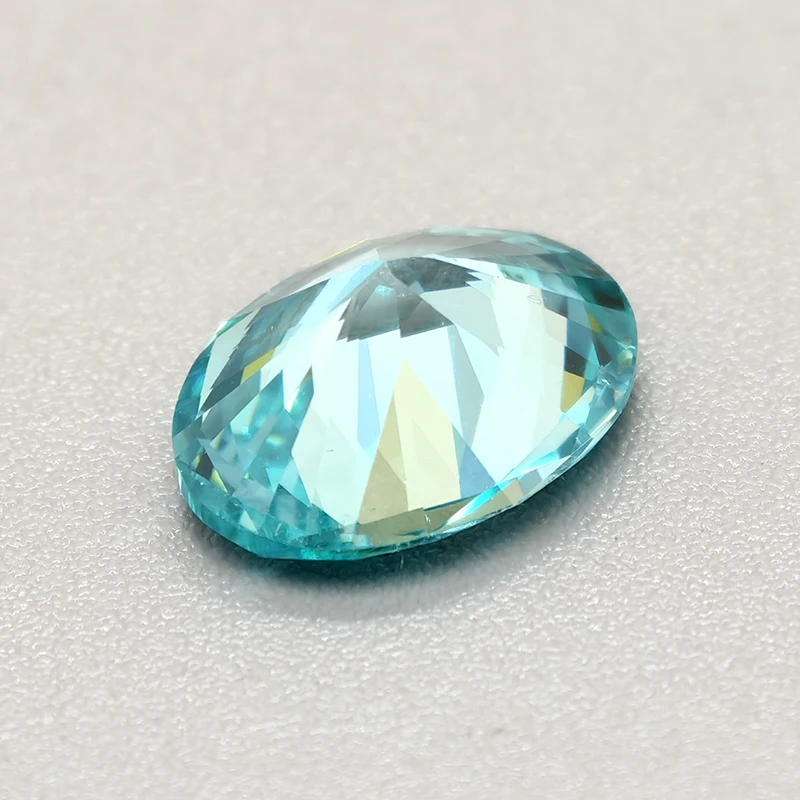 New Paraiba Blue/Paraiba Green Oval Cut Cubic Zirconia Stones Loose Gemstone for Jewelry Making