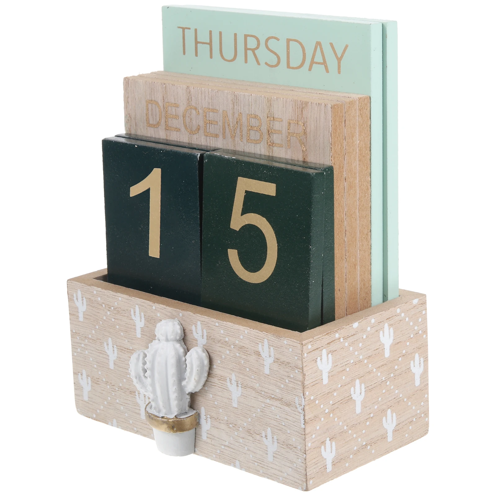 

Wooden Calendar Block Desk Perpetual Planner ganizer Mini Time Planning Office Desktop Home Decor Reusable Date Display Tabletop