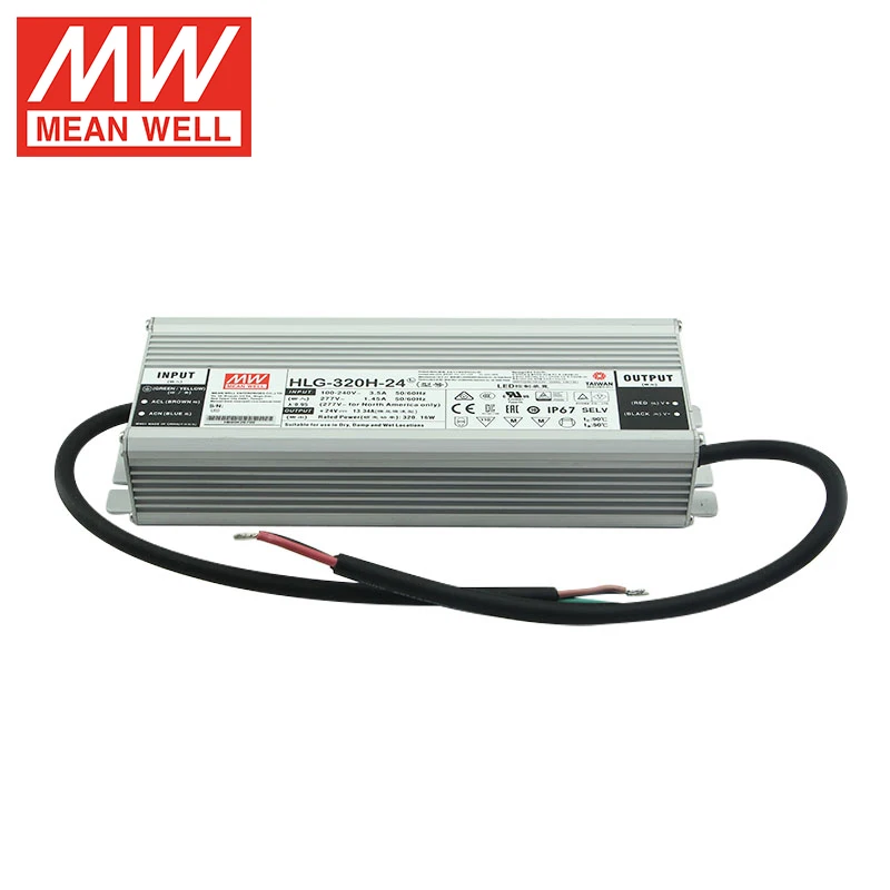 MEAN WELL  HLG-320H/240H-24A Switching LED Driver Power Supply Meanwell Constant Power SMPS