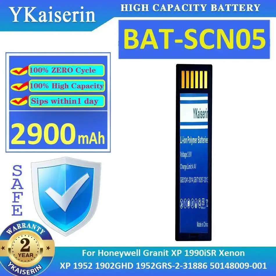 

Scan Gun Battery Bat-SCN05 2900Mah For Honeywell Granit XP 1990Isr Xenon 1952 1902GHD 1952GRS-2-31886 50148009-001