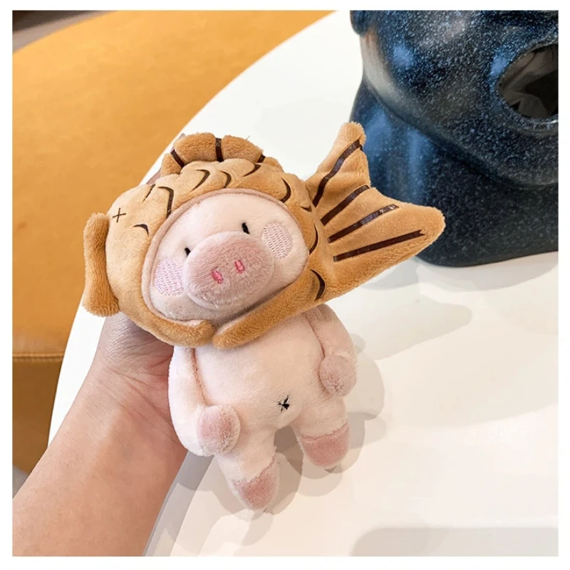Niedlicher Welpen-Plüsch-Schlüsselanhänger, kreatives Ferkel-Plüschpuppen-Rucksack-Anhänger, niedliches Plüschtier-Spielzeug als Geburtstagsgeschenk für ein Mädchen