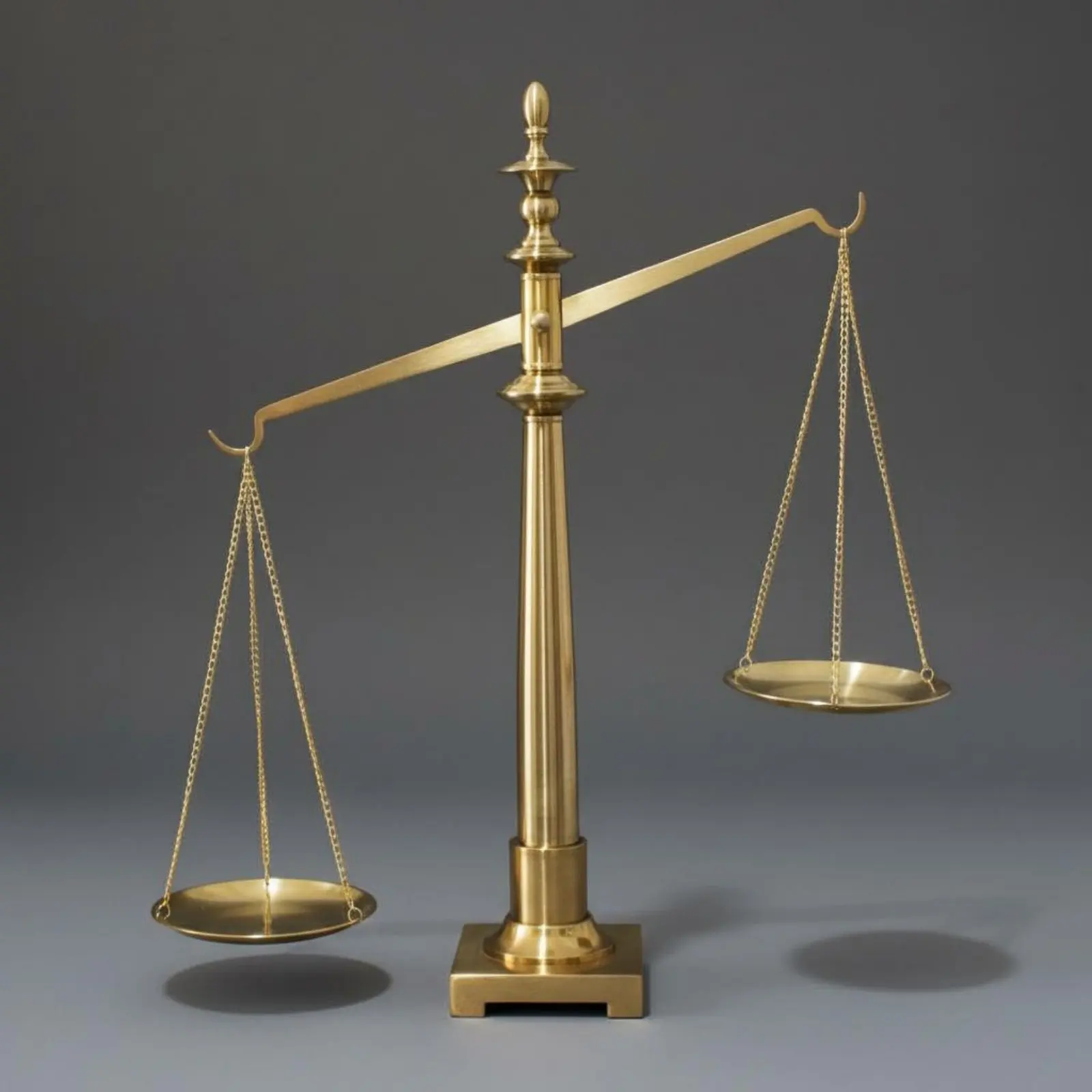 

Gold Metal Balance Scale Classic Design Justice Scale Statue for Office, Study