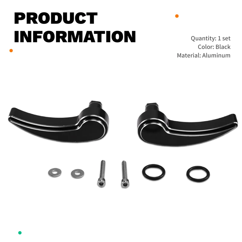 新しいオートバイサドルバッグラッチレバー蓋リフターツーリングロードキングエレクトラストリートグライド CVO FLHR FLHT 14-2022