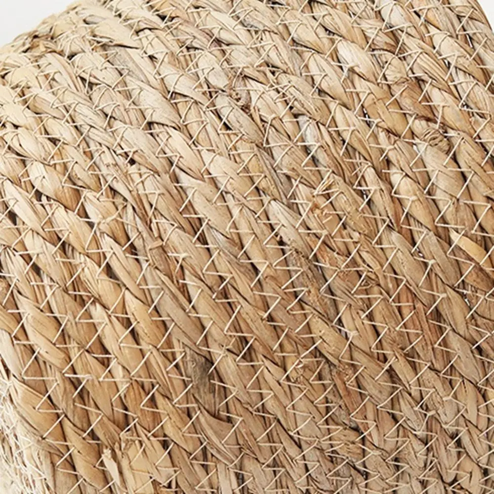 S/M/L Straw Weaving Flower Plant Pot Decorative Handmade Grass Woven Planter Basket Leakproof