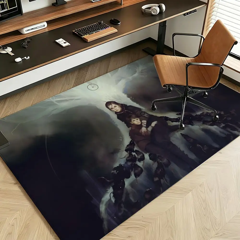 Game A-Plague T-Tale I-Innocence Floor Mat Soft Flannel Floor Mat  Suitable for Entryways, Living Rooms, Bedrooms, and Bathrooms