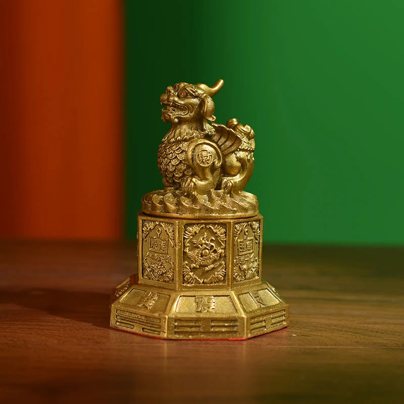Pure Copper Ornament With A Removable Lid, Treasure Bowl, Wealth Storage Pixiu, Home And Office Decoration, Shop Ope